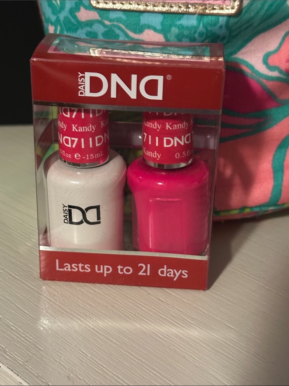 DND Daisy Nail Polish Duo - Hot Pink DND711 “Kandy”